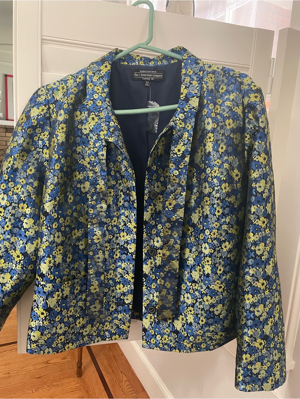 Silk Floral Jacket - like new!